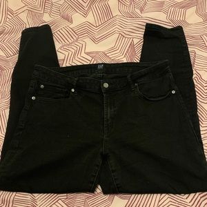 Black GAP curvy true skinny jeans